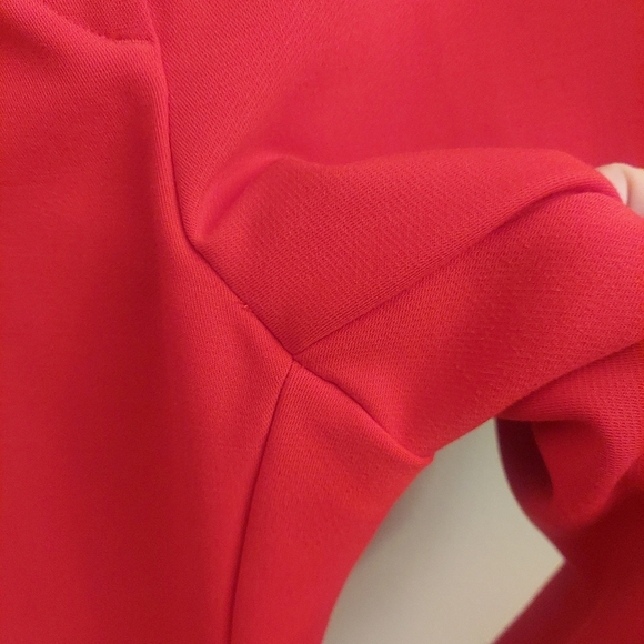 NEW LOFT 10 Marisa Cropped Straight Leg Pants In Tomato Red - Picture 7 of 14